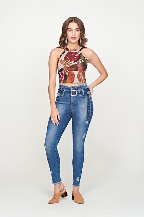 calça jeans patoge cintura alta