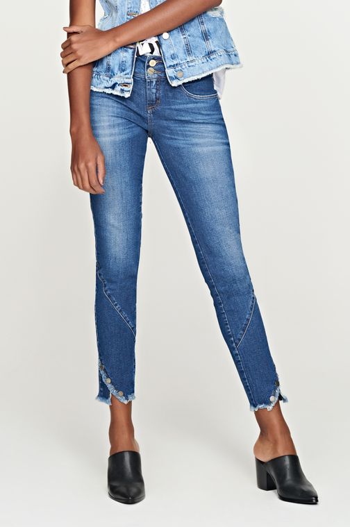Calça Patogê Feminina Jeans Skinny Mood Cintura Regular