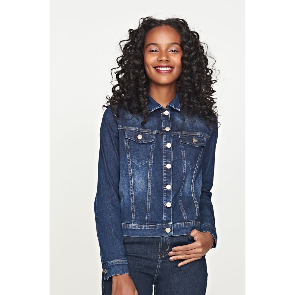jaqueta jeans feminina patoge