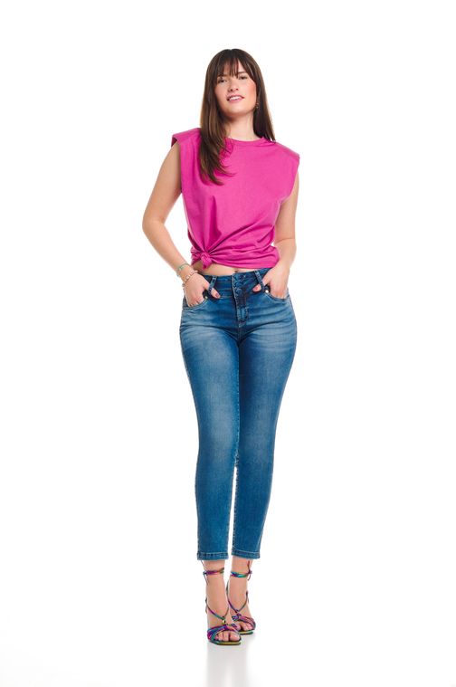 calça jeans patoge cintura alta