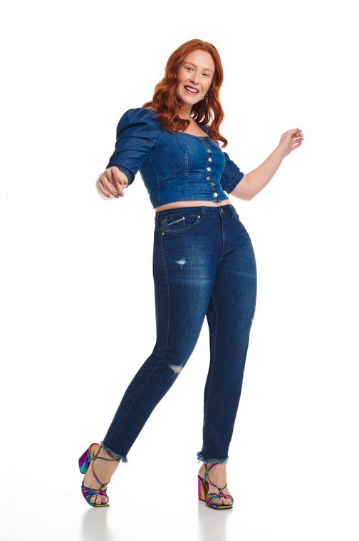 calça jeans patoge feminina
