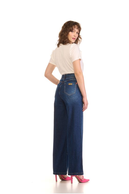 Calça Patogê feminina double cut jeans cintura média (G3) CL36836