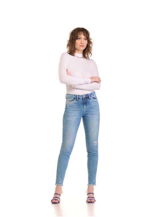 Calça Patogê feminina skinny jeans cintura média (G3) CL36502 Cor:UNICA; Tamanho:36