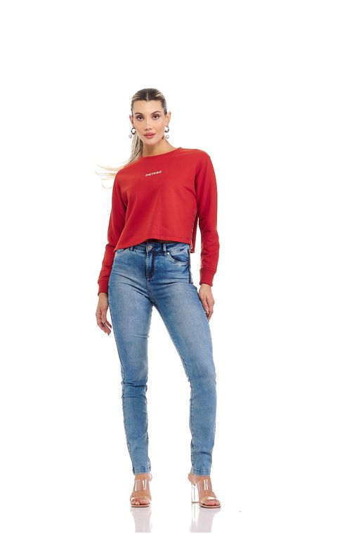 Calça Patogê feminina skinny jeans cintura alta (G4)  CL36741 Cor:UNICA; Tamanho:36