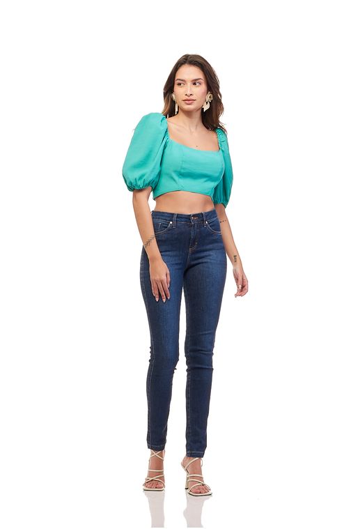 Calça Patogê feminina skinny jeans cintura média (G3) CL36933 Cor:UNICA; Tamanho:38