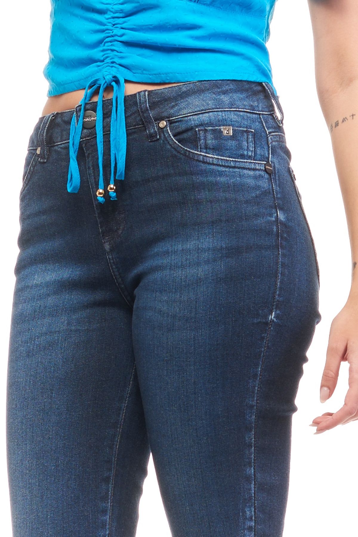 Calça Patogê feminina skinny jeans cintura média (G3) CL37380 - patoge