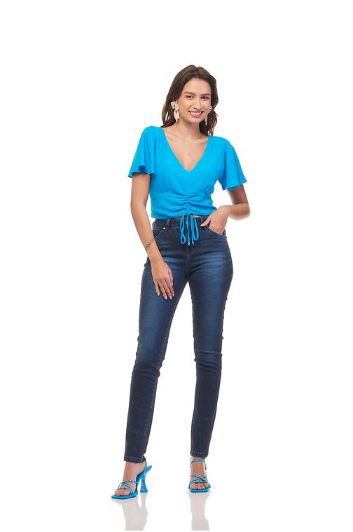 Calça Patogê feminina skinny jeans cintura média (G3) CL37380 Cor:UNICA; Tamanho:42