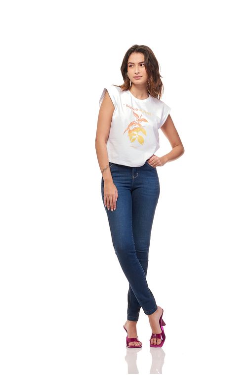 Calça Patogê feminina skinny jeans cintura média (G3) CL36980 Cor:UNICA; Tamanho:34
