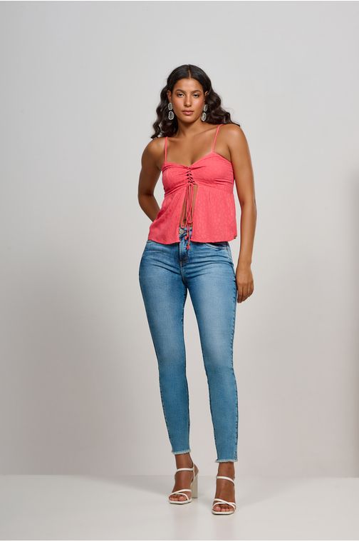 Calça Patogê feminina skinny jeans cintura média (G3) CL37041 Cor:UNICA; Tamanho:36
