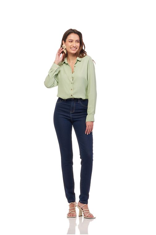 Calça Patogê feminina skinny jeans cintura alta (G4) CL36931 Cor:UNICA; Tamanho:36