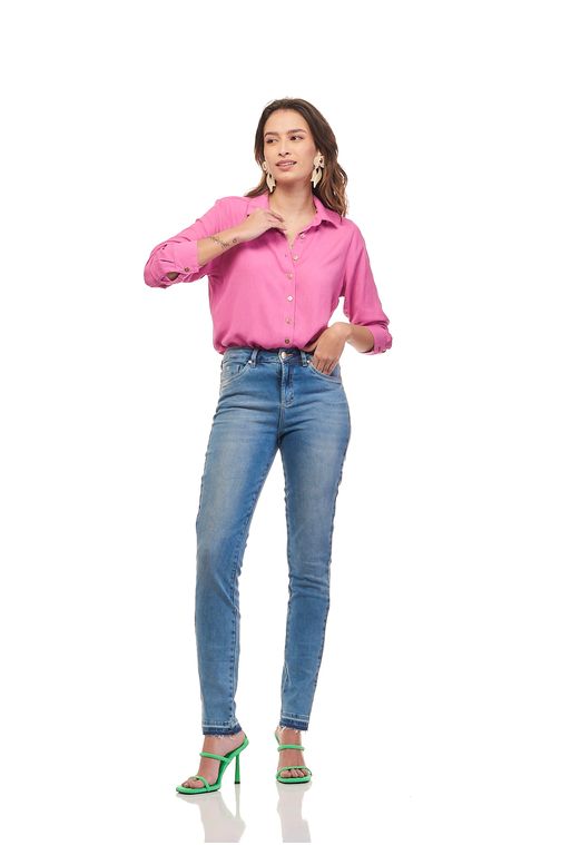 Calça Patogê feminina skinny jeans cintura média (G3) CL37158 Cor:UNICA; Tamanho:34