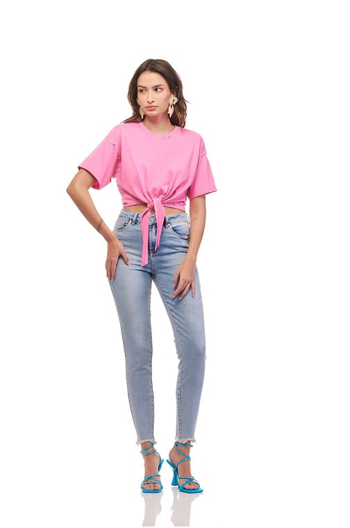 Calça Patogê feminina skinny jeans cintura alta (G4) CL36346 Cor:UNICA; Tamanho:36