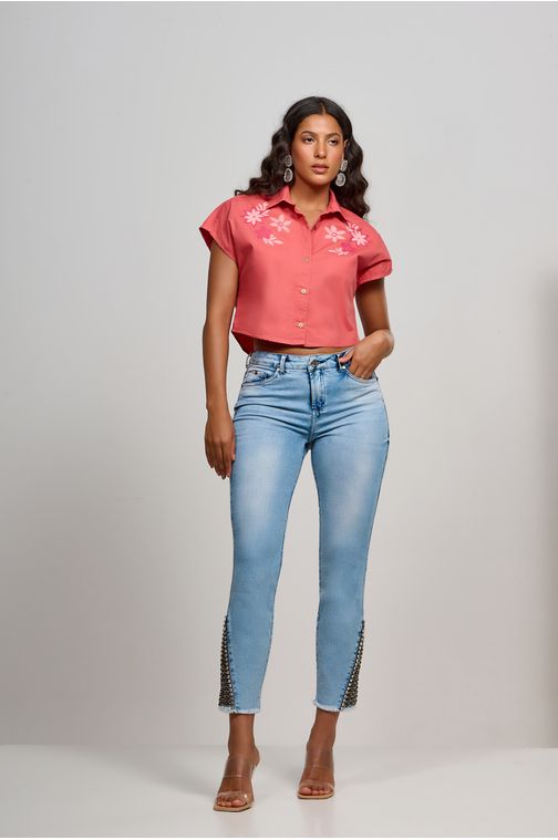 Calça Patogê feminina skinny jeans cintura média (G3) CL37271 Cor:UNICA; Tamanho:36