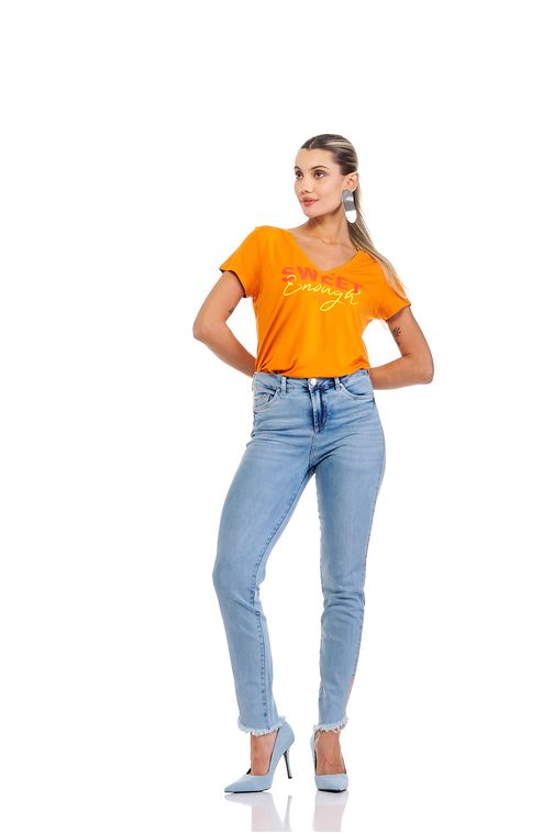 Calça Patogê feminina skinny jeans cintura média (G3) CL36718 Cor:UNICA; Tamanho:36