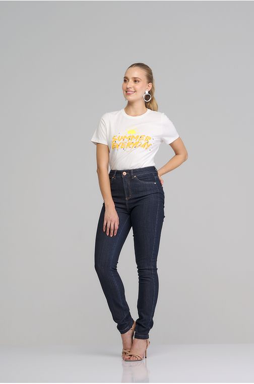 Calça Patogê feminina skinny jeans cintura alta (G4) CL37290 Cor:UNICA; Tamanho:36