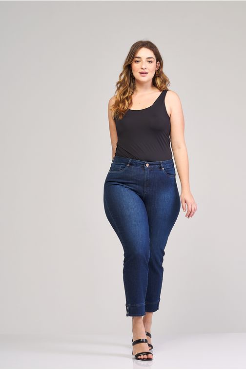 Calça Patogê feminina cigarrete curvy jeans cintura média (G3) CL37137 Cor:UNICA; Tamanho:42
