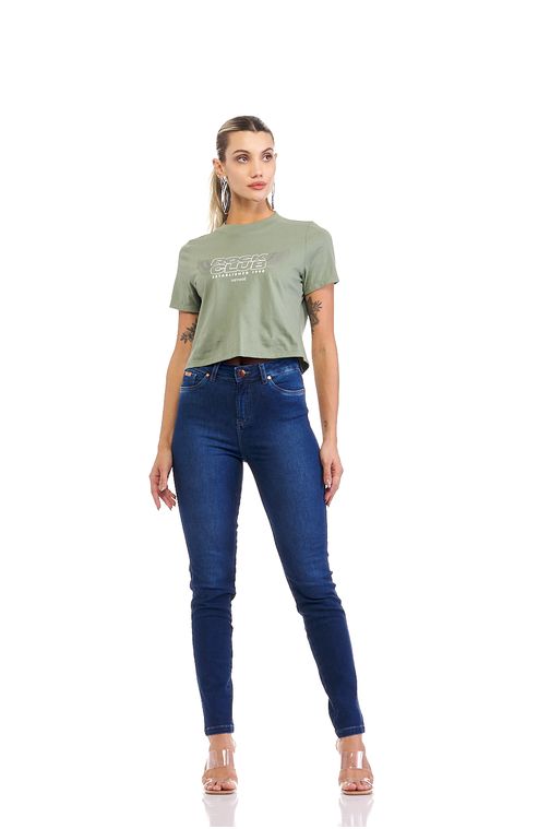 Calça skinny jeans feminina Patogê cintura alta (G4) CL36827 Cor:UNICA; Tamanho:36