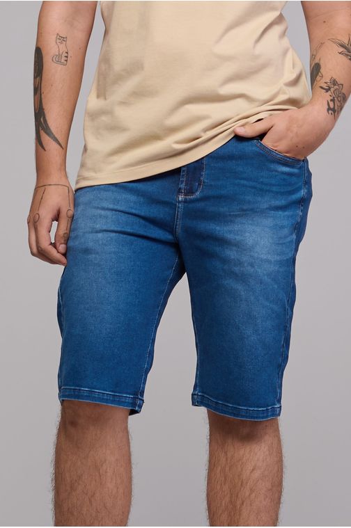 Bermuda jeans masculina Patogê BE37409 Cor:UNICA; Tamanho:36